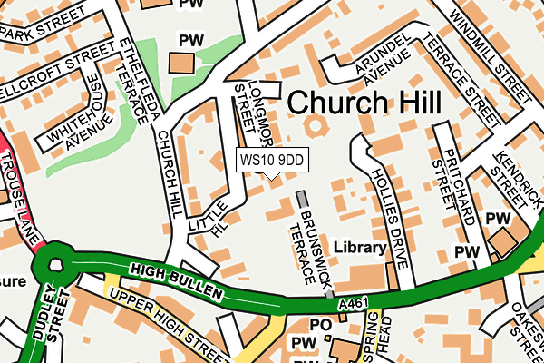 WS10 9DD map - OS OpenMap – Local (Ordnance Survey)