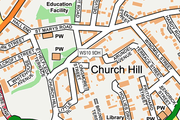 WS10 9DH map - OS OpenMap – Local (Ordnance Survey)