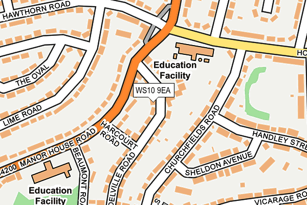 WS10 9EA map - OS OpenMap – Local (Ordnance Survey)