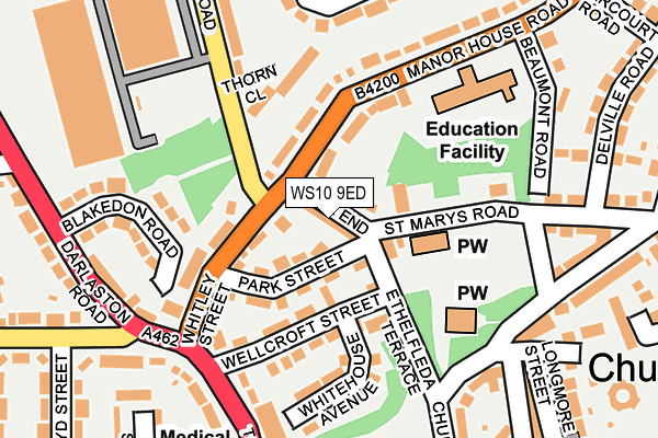 WS10 9ED map - OS OpenMap – Local (Ordnance Survey)