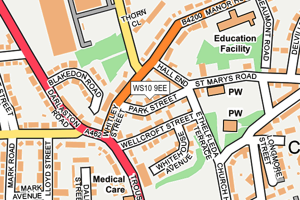 WS10 9EE map - OS OpenMap – Local (Ordnance Survey)