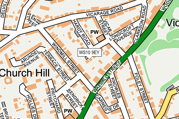 WS10 9EY map - OS OpenMap – Local (Ordnance Survey)