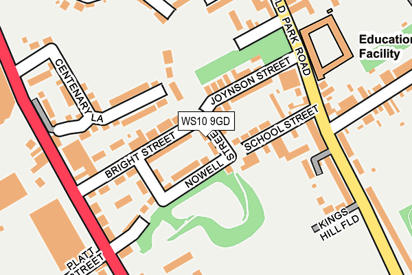WS10 9GD map - OS OpenMap – Local (Ordnance Survey)