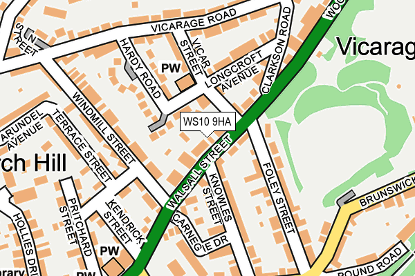 WS10 9HA map - OS OpenMap – Local (Ordnance Survey)