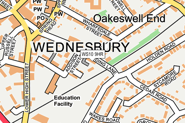 WS10 9HR map - OS OpenMap – Local (Ordnance Survey)