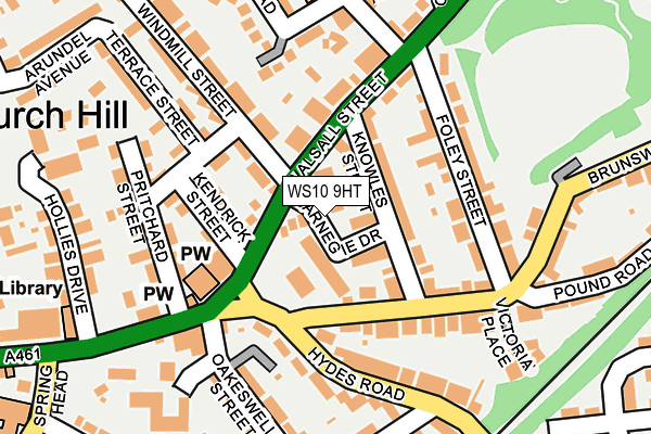 WS10 9HT map - OS OpenMap – Local (Ordnance Survey)