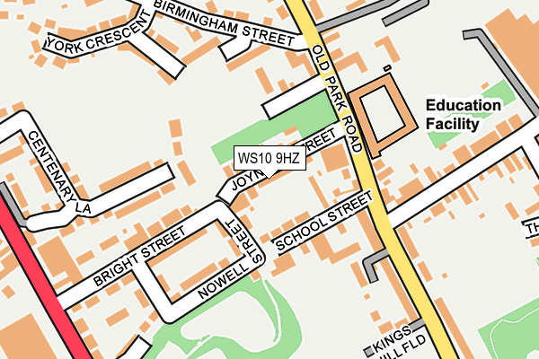 WS10 9HZ map - OS OpenMap – Local (Ordnance Survey)