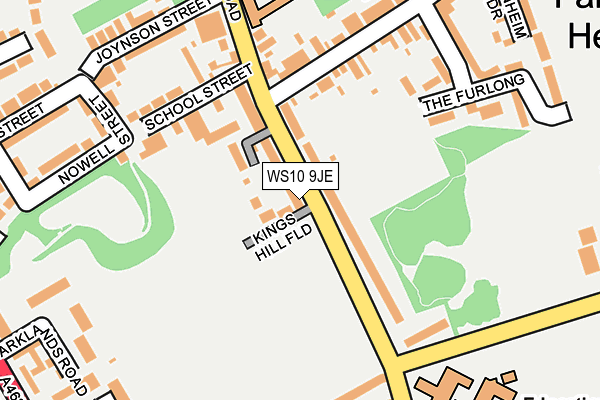 WS10 9JE map - OS OpenMap – Local (Ordnance Survey)