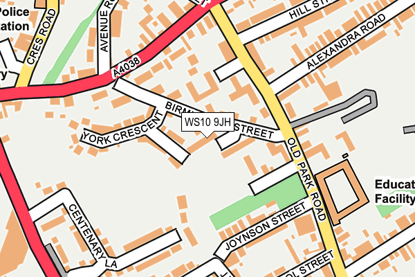 WS10 9JH map - OS OpenMap – Local (Ordnance Survey)