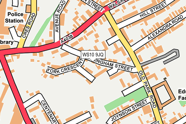 WS10 9JQ map - OS OpenMap – Local (Ordnance Survey)