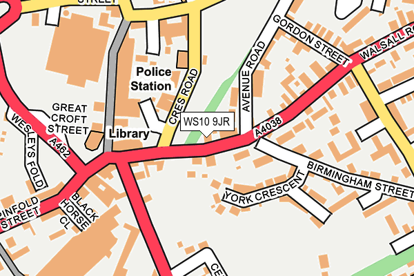 WS10 9JR map - OS OpenMap – Local (Ordnance Survey)