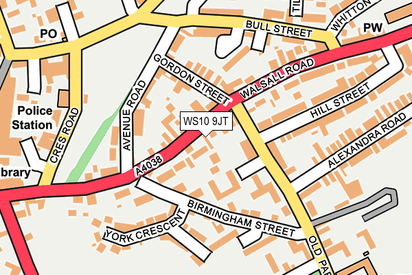 WS10 9JT map - OS OpenMap – Local (Ordnance Survey)