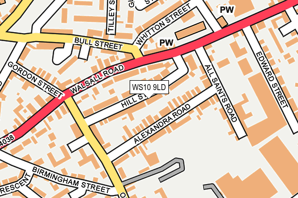 WS10 9LD map - OS OpenMap – Local (Ordnance Survey)