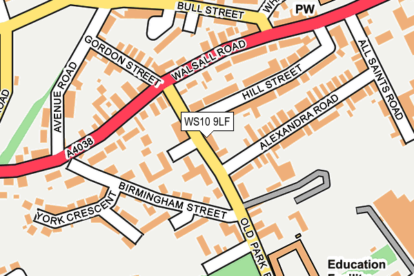 WS10 9LF map - OS OpenMap – Local (Ordnance Survey)