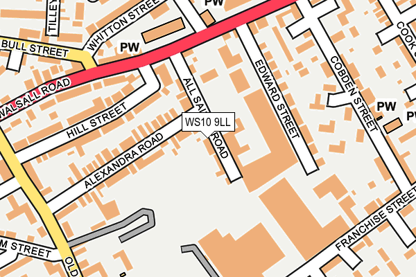 WS10 9LL map - OS OpenMap – Local (Ordnance Survey)