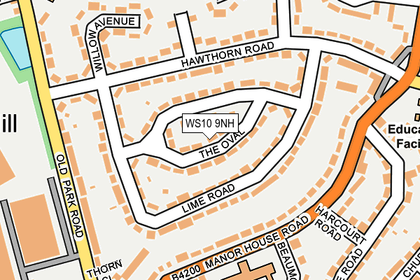 WS10 9NH map - OS OpenMap – Local (Ordnance Survey)