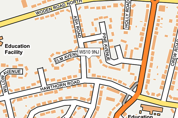 WS10 9NJ map - OS OpenMap – Local (Ordnance Survey)