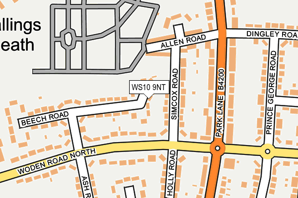 WS10 9NT map - OS OpenMap – Local (Ordnance Survey)