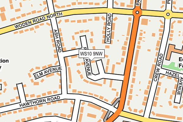 WS10 9NW map - OS OpenMap – Local (Ordnance Survey)