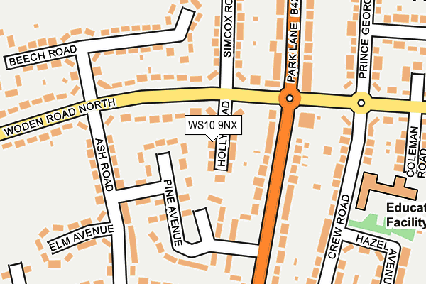 WS10 9NX map - OS OpenMap – Local (Ordnance Survey)