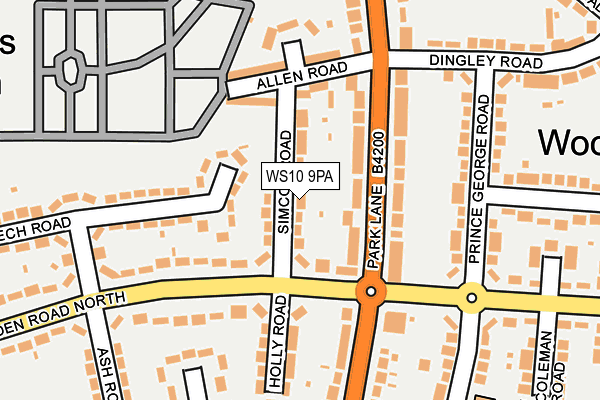 WS10 9PA map - OS OpenMap – Local (Ordnance Survey)