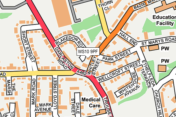WS10 9PF map - OS OpenMap – Local (Ordnance Survey)