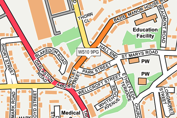 WS10 9PG map - OS OpenMap – Local (Ordnance Survey)