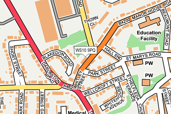 WS10 9PQ map - OS OpenMap – Local (Ordnance Survey)