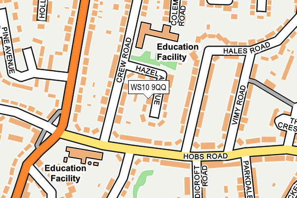WS10 9QQ map - OS OpenMap – Local (Ordnance Survey)