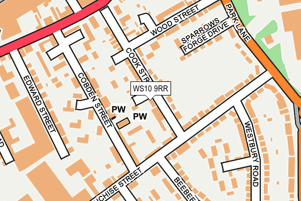 WS10 9RR map - OS OpenMap – Local (Ordnance Survey)