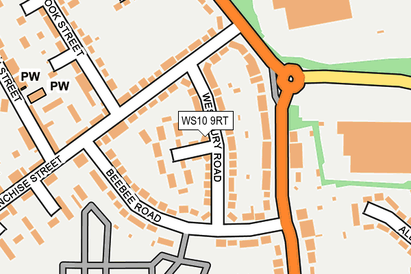 WS10 9RT map - OS OpenMap – Local (Ordnance Survey)