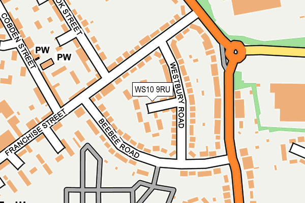 WS10 9RU map - OS OpenMap – Local (Ordnance Survey)