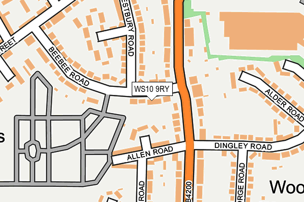 WS10 9RY map - OS OpenMap – Local (Ordnance Survey)