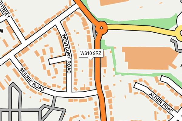 WS10 9RZ map - OS OpenMap – Local (Ordnance Survey)