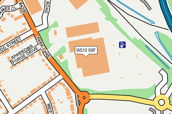 WS10 9SF map - OS OpenMap – Local (Ordnance Survey)