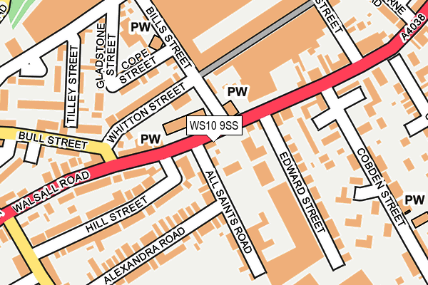 WS10 9SS map - OS OpenMap – Local (Ordnance Survey)