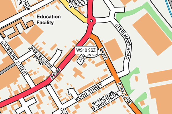 WS10 9SZ map - OS OpenMap – Local (Ordnance Survey)