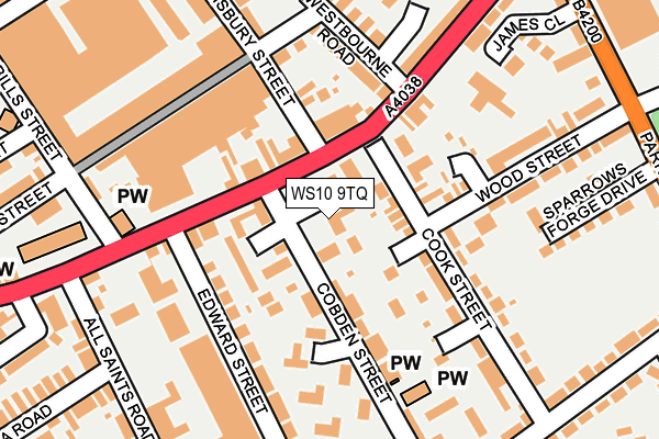 WS10 9TQ map - OS OpenMap – Local (Ordnance Survey)