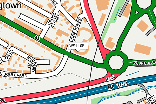 WS11 0EL map - OS OpenMap – Local (Ordnance Survey)