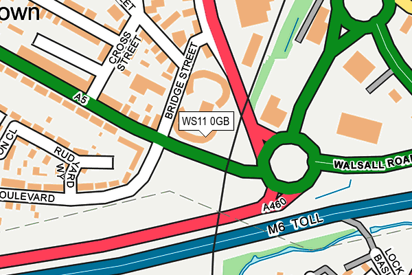 WS11 0GB map - OS OpenMap – Local (Ordnance Survey)