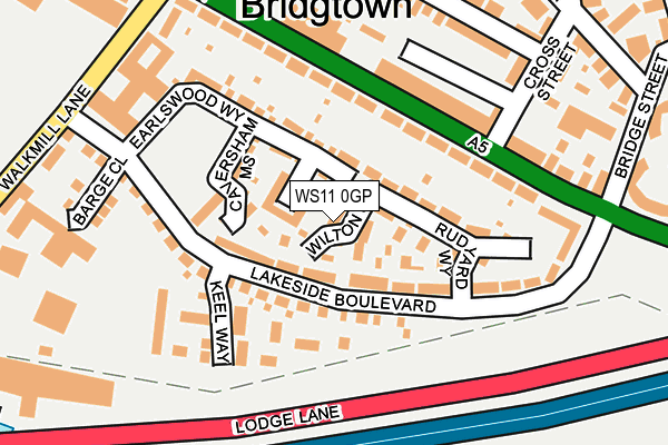 WS11 0GP map - OS OpenMap – Local (Ordnance Survey)