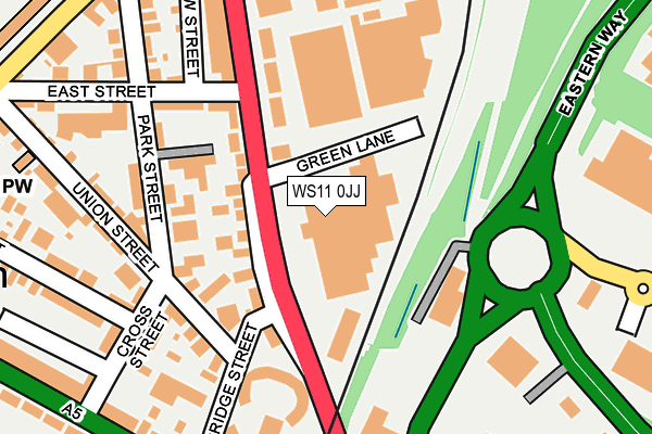 WS11 0JJ map - OS OpenMap – Local (Ordnance Survey)