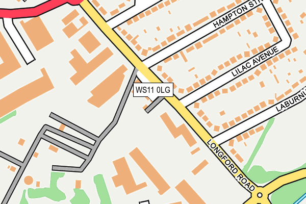 WS11 0LG map - OS OpenMap – Local (Ordnance Survey)