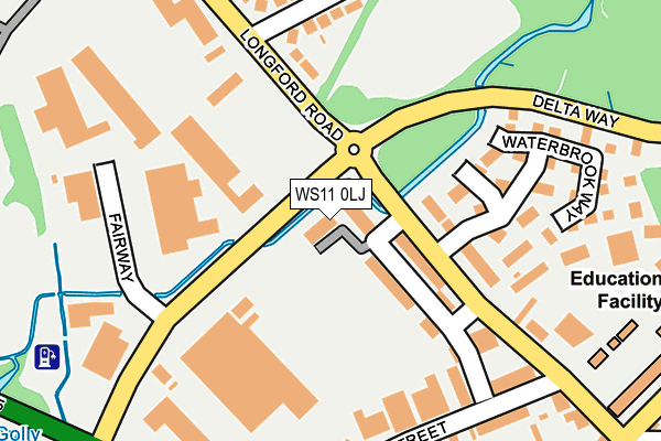 WS11 0LJ map - OS OpenMap – Local (Ordnance Survey)