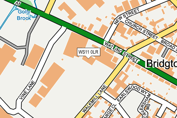 WS11 0LR map - OS OpenMap – Local (Ordnance Survey)