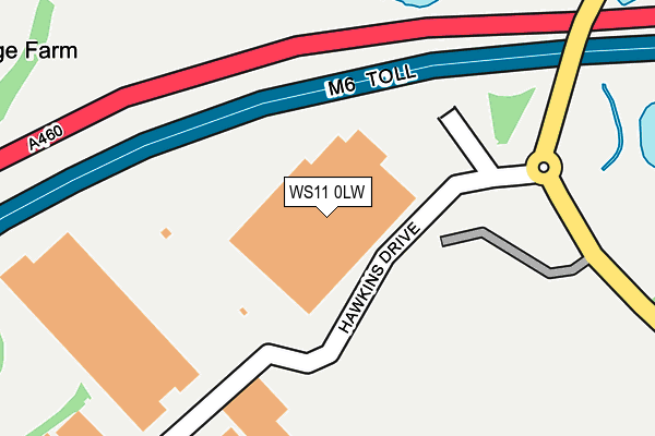 WS11 0LW map - OS OpenMap – Local (Ordnance Survey)