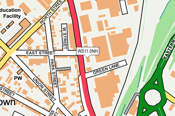 WS11 0NH map - OS OpenMap – Local (Ordnance Survey)