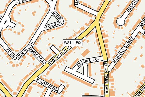 WS11 1EQ map - OS OpenMap – Local (Ordnance Survey)