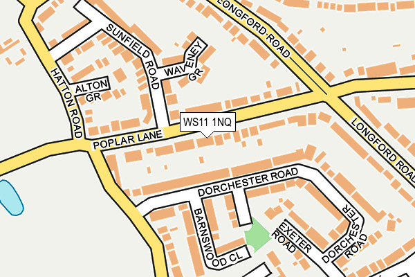 WS11 1NQ map - OS OpenMap – Local (Ordnance Survey)