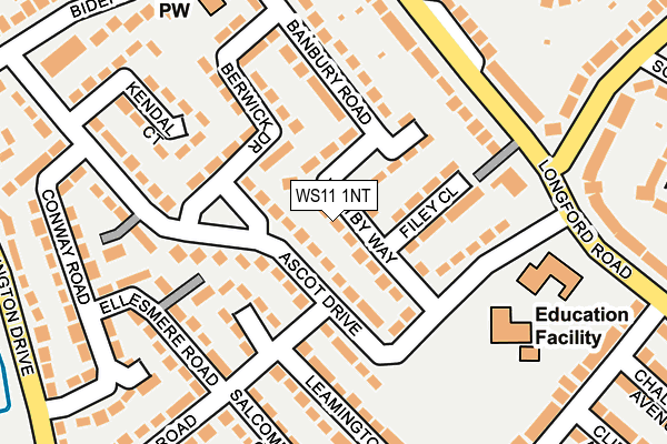 WS11 1NT map - OS OpenMap – Local (Ordnance Survey)